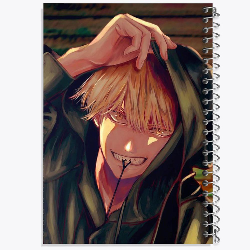دفتر مشق 100 برگ خندالو طرح دنجی انیمه مرد اره ای Chainsaw Man کد 17866