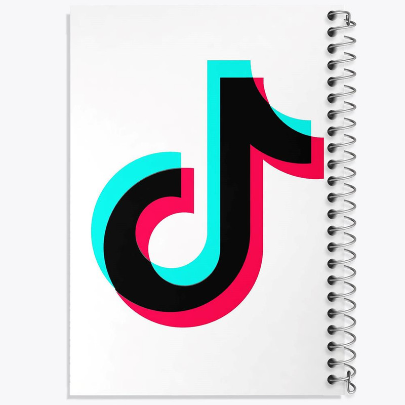 دفتر مشق 50 برگ خندالو مدل تیک تاک Tik Tok کد 8448