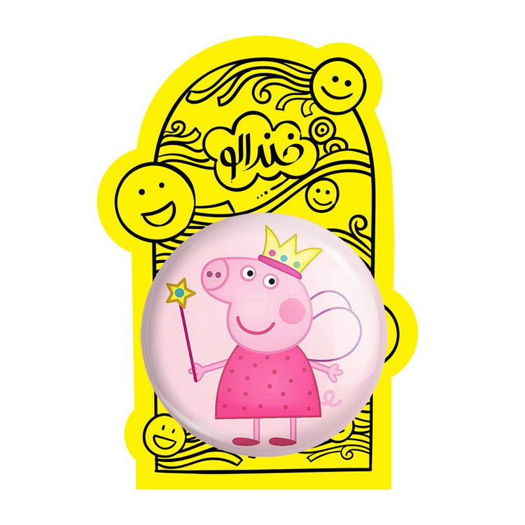 آینه جیبی خندالو مدل پپا انیمه پپاپیک Peppa pig کد 22065