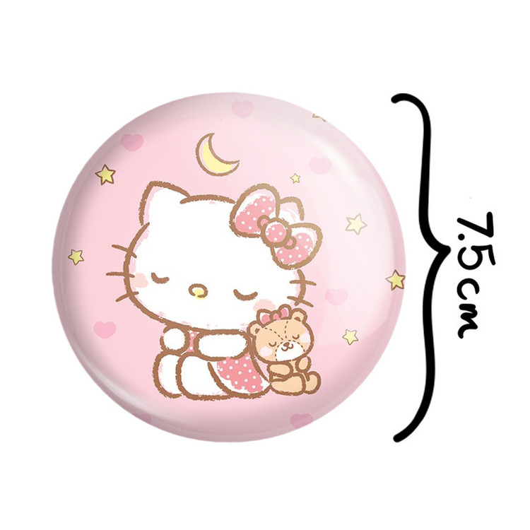 آینه جیبی خندالو طرح هلو کیتی Hello Kitty مدل تاشو کد 2465