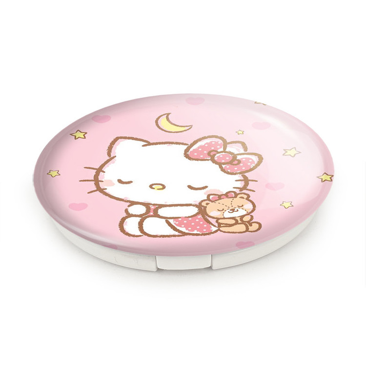 آینه جیبی خندالو طرح هلو کیتی Hello Kitty مدل تاشو کد 2465