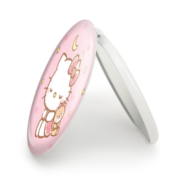 آینه جیبی خندالو طرح هلو کیتی Hello Kitty مدل تاشو کد 2465