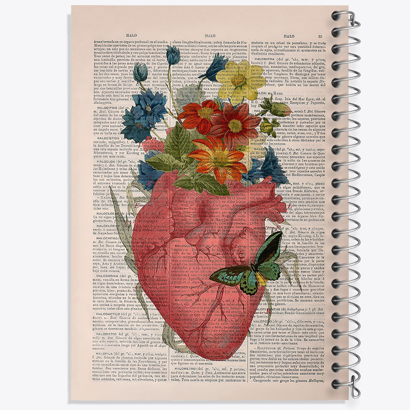 دفتر لیست خرید 50 برگ خندالو طرح قلب (Heart) کد F14043