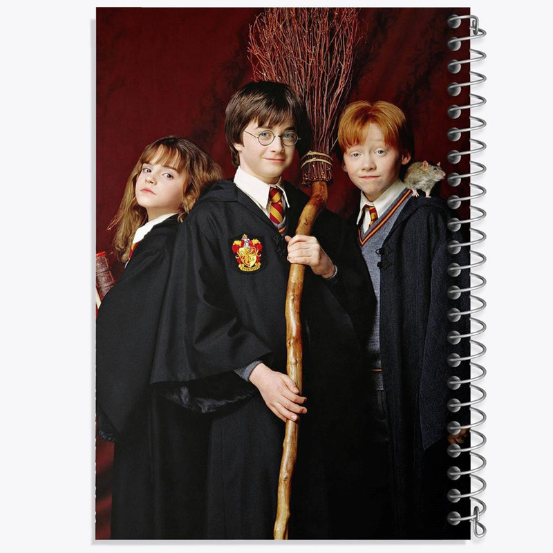 دفتر مشق 50 برگ خندالو مدل رون و هرمیون و هری پاتر Harry Potter کد 2914