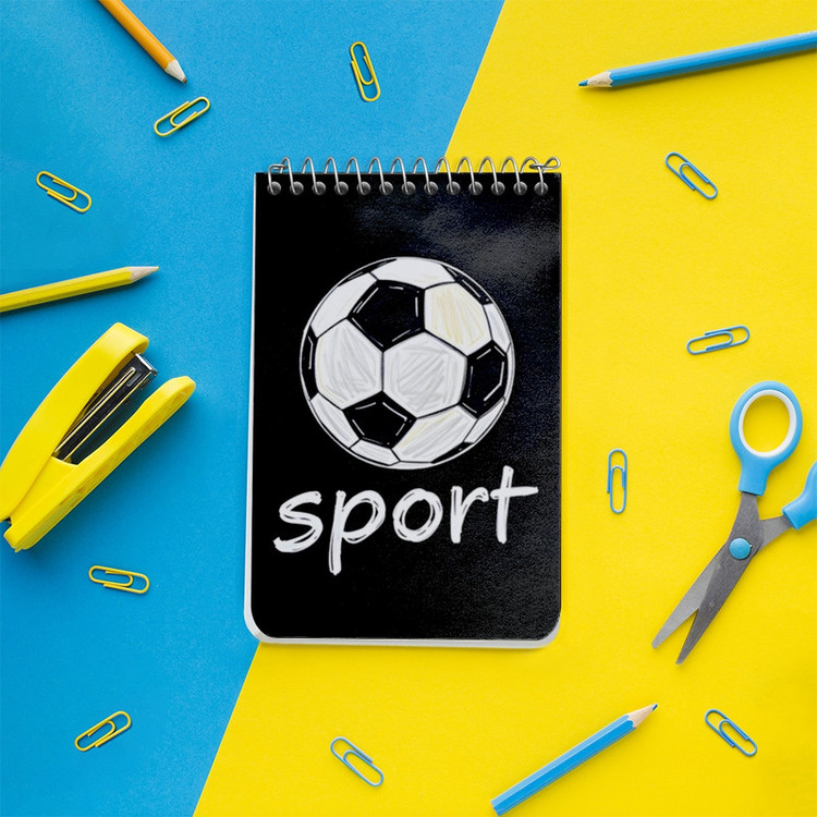 دفتر یادداشت 50 برگ خندالو طرح فوتبال (Football) کد F7705