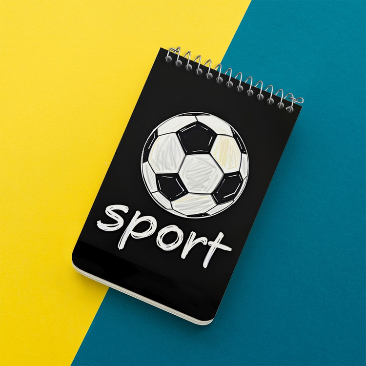 دفتر یادداشت 50 برگ خندالو طرح فوتبال (Football) کد F7705