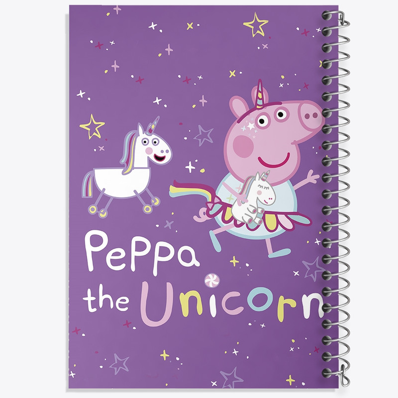 دفتر ژورنال نویسی 50 برگ خندالو مدل نقطه ای طرح انیمیشن پپا پیگ (Peppa Pig) کد N9273