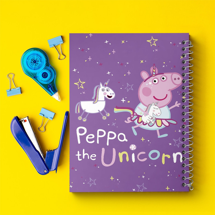 دفتر ژورنال نویسی 50 برگ خندالو مدل نقطه ای طرح انیمیشن پپا پیگ (Peppa Pig) کد N9273