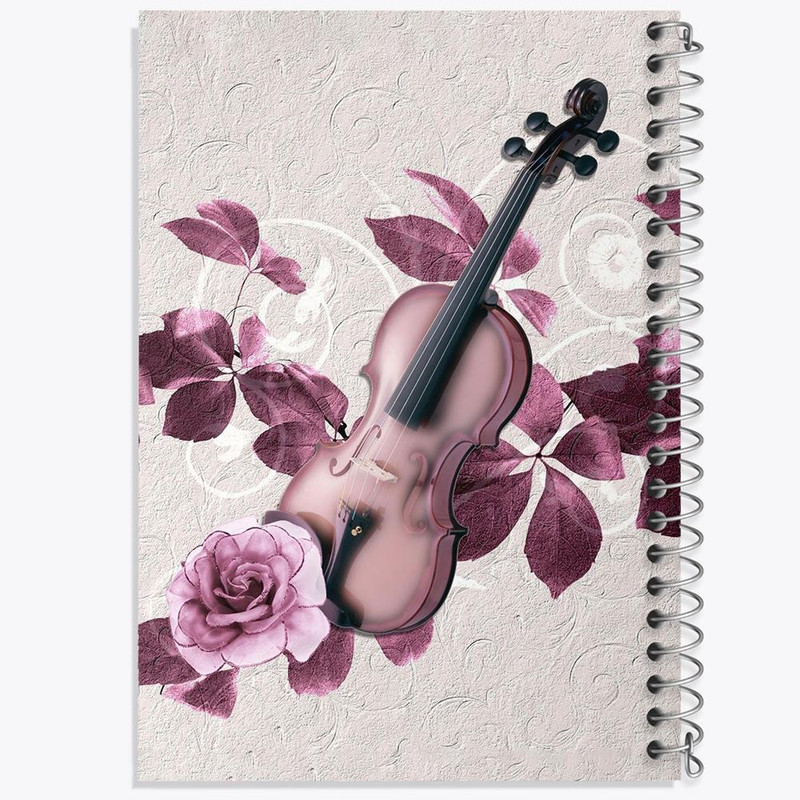 دفتر نت موسیقی 50 برگ خندالو مدل ویولن Violin کد 27954