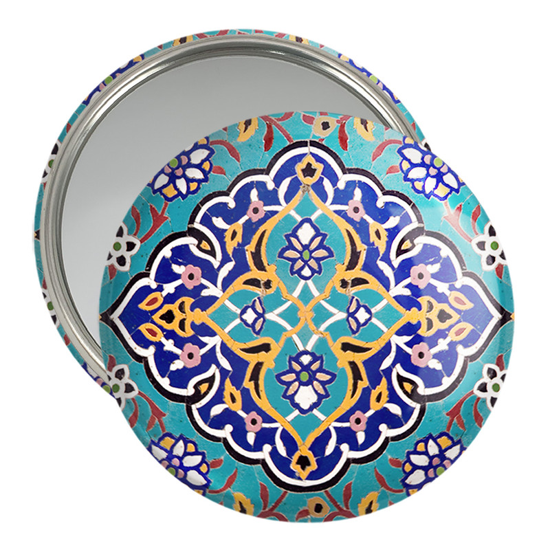آینه جیبی خندالو مدل کاشی  کد 2159
