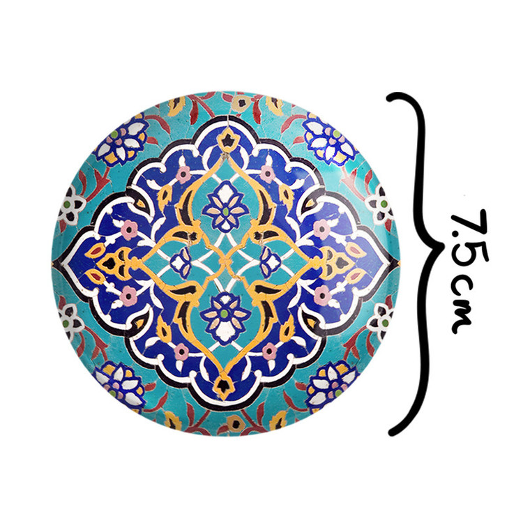 آینه جیبی خندالو مدل کاشی کد 2159