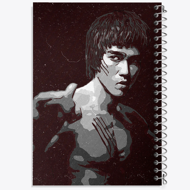 دفتر لیست خرید 50 برگ خندالو طرح بروس لی (Bruce Lee) کد F1789
