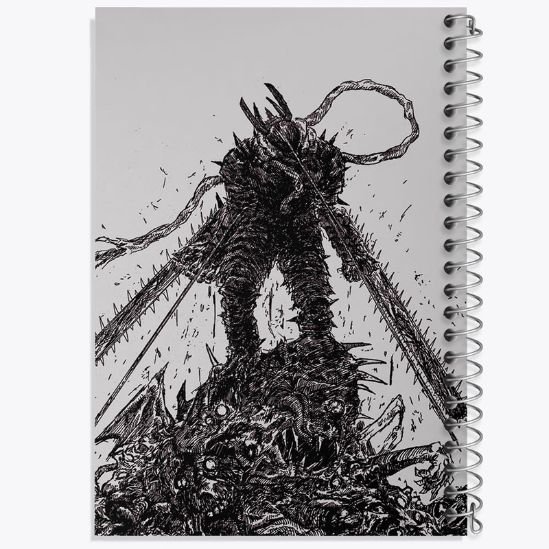دفتر مشق 100 برگ خندالو طرح دنجی انیمه مرد اره ای Chainsaw Man کد 17956