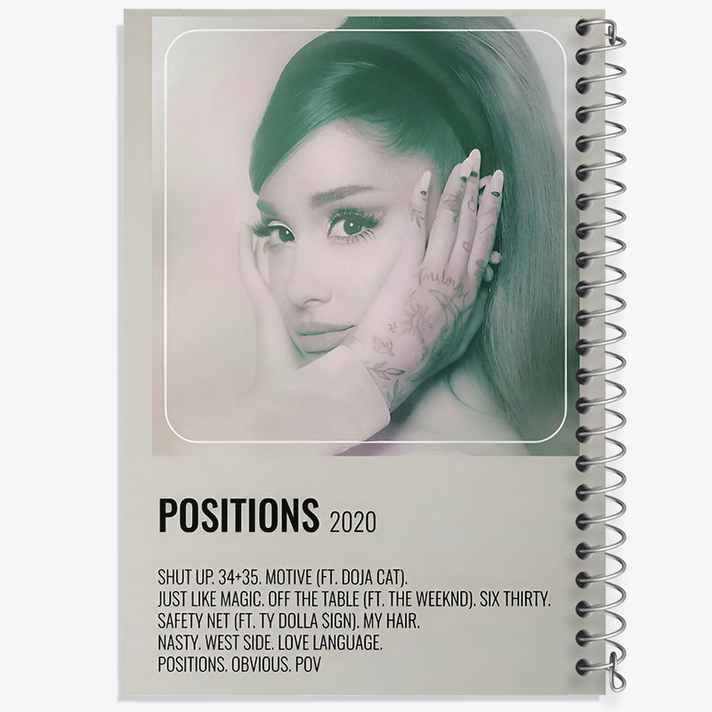 دفتر شطرنجی 50 برگ خندالو طرح آریانا گرانده (Ariana Grande) کد F14205