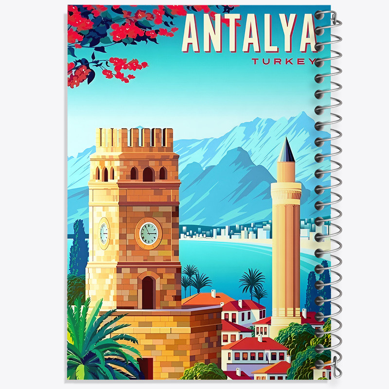 دفتر لیست خرید 50 برگ خندالو طرح آنتالیا (Antalya) کد F6313