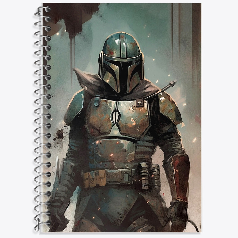 دفتر زبان 50 برگ خندالو مدل دو خط طرح جنگ ستارگان (Star Wars) کد F1777