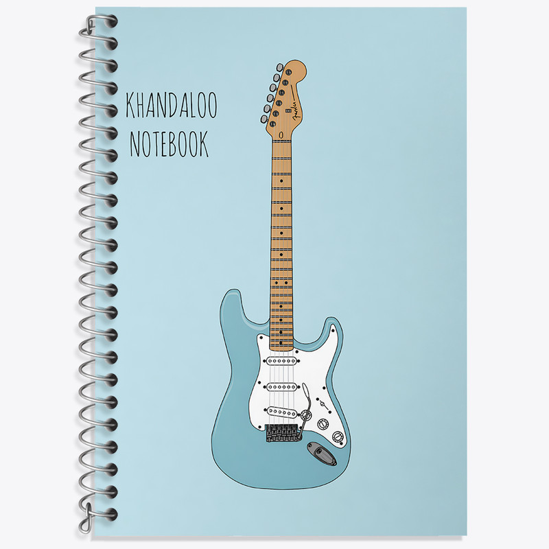 دفتر نت موسیقی 50 برگ خندالو طرح گیتار الکتریک (Electric guitar) کد N8070