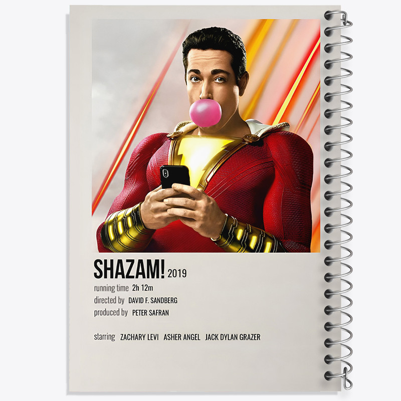 دفتر مشق 100 برگ خندالو طرح شزم (Shazam) کد F13414