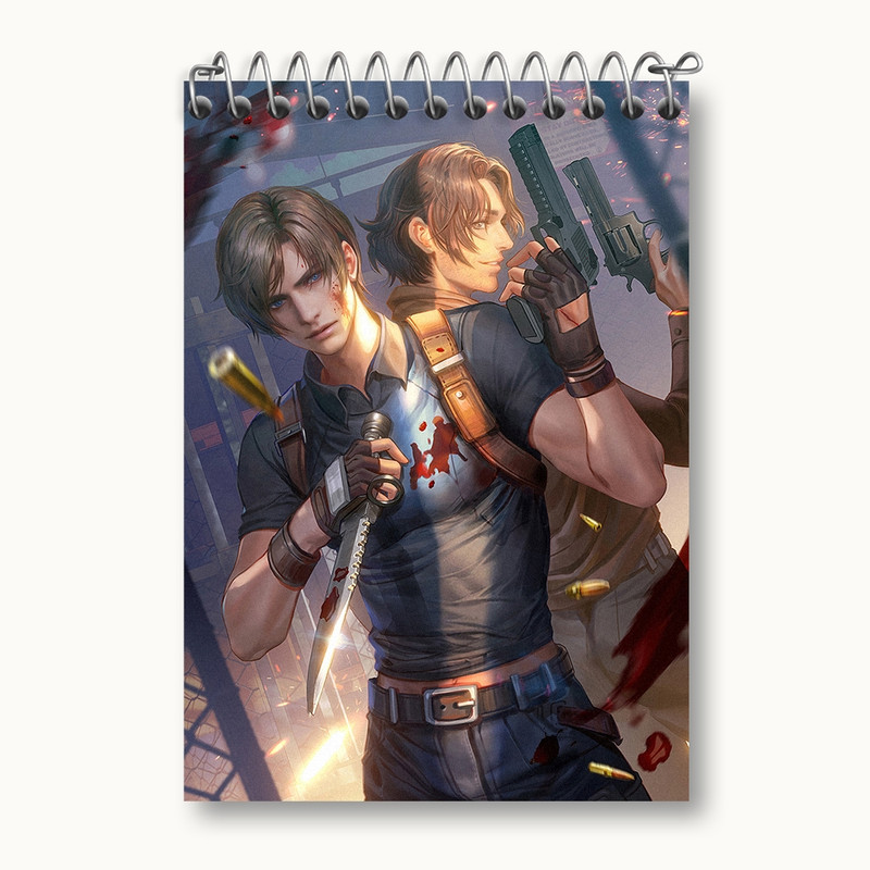دفتر یادداشت 50 برگ خندالو مدل بازی رزیدنت اویل (Resident Evil) کد 31668