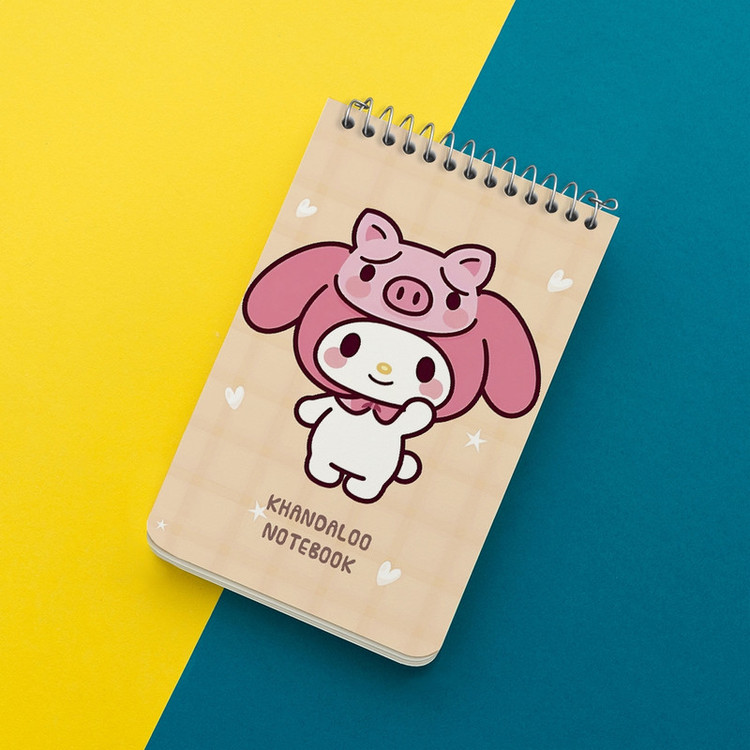 دفتر یادداشت 50 برگ خندالو طرح مای ملودی (My Melody) کد N9021