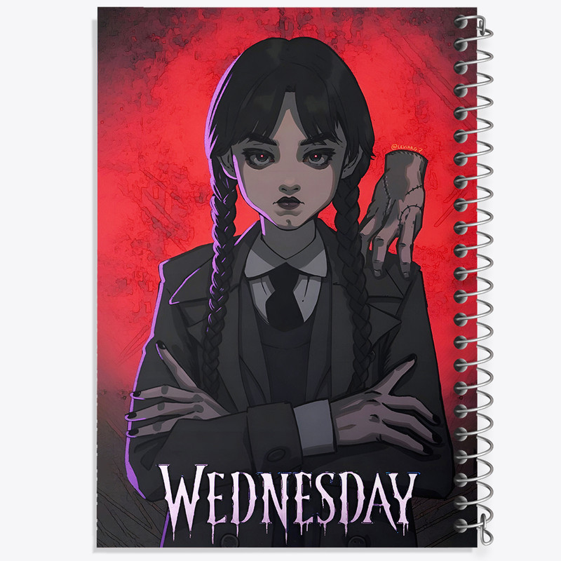 دفتر نقاشی 50 برگ خندالو طرح ونزدی (Wednesday) کد F4951
