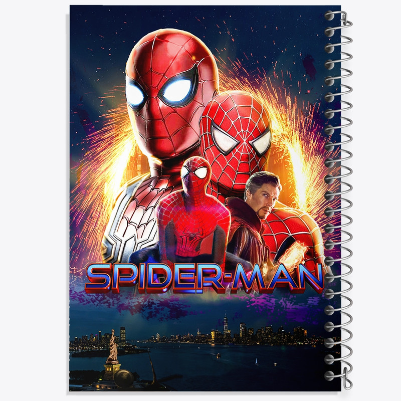 دفتر مشق 50 برگ خندالو طرح مرد عنکبوتی (Spider Man) کد F2101