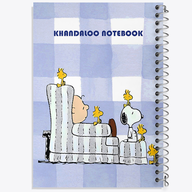 دفتر مشق 100 برگ خندالو طرح اسنوپی (snoopy) کد N6358