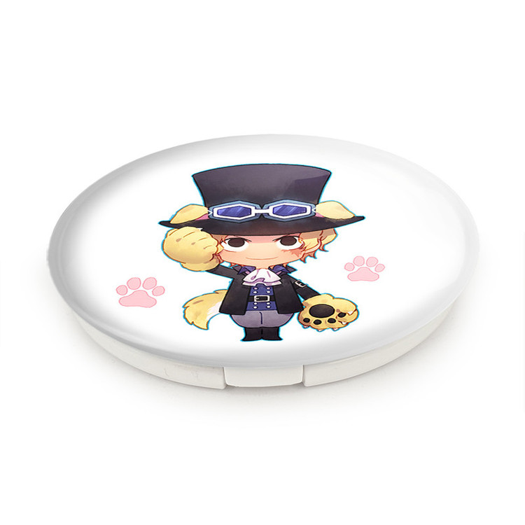 آینه جیبی خندالو طرح سابو انیمه وان پیس One Piece مدل تاشو کد 17251