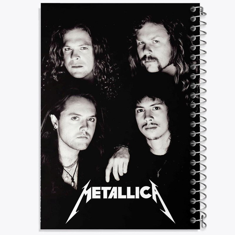 دفتر مشق 100 برگ خندالو طرح گروه موسیقی متالیکا Metallica کد 3262