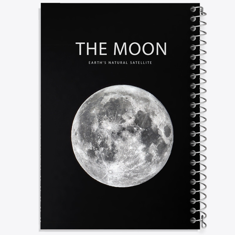 دفتر مشق 100 برگ خندالو طرح ماه (Moon) کد F1601