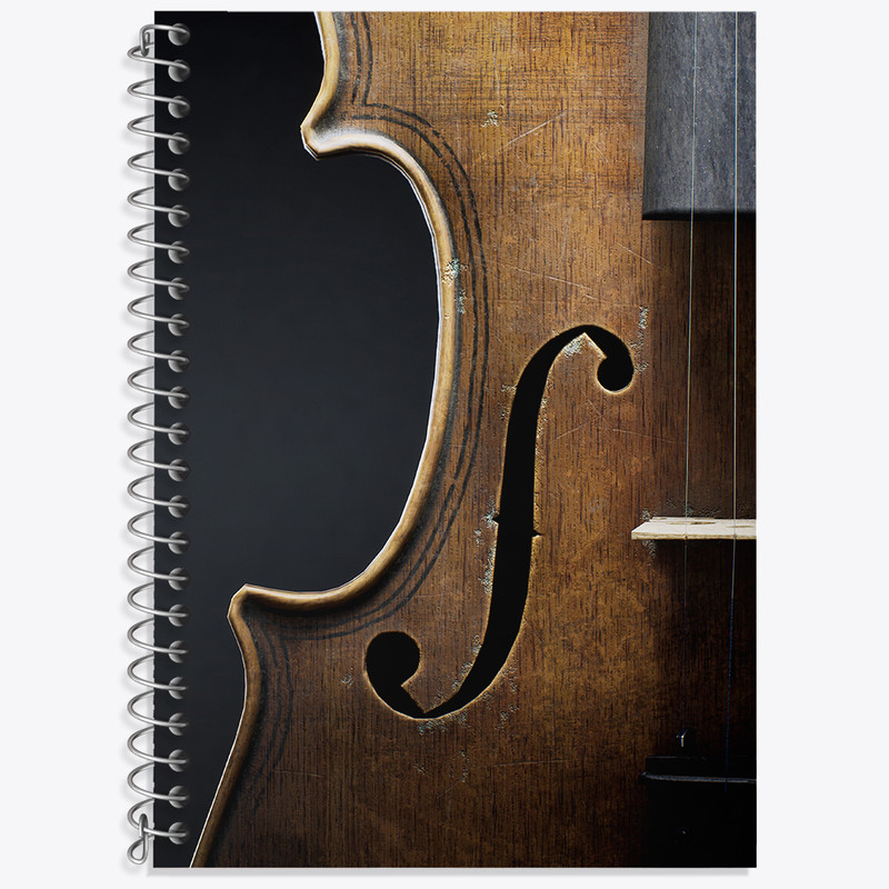 دفتر نت موسیقی 50 برگ خندالو طرح ویولن (Violin) کد N8060