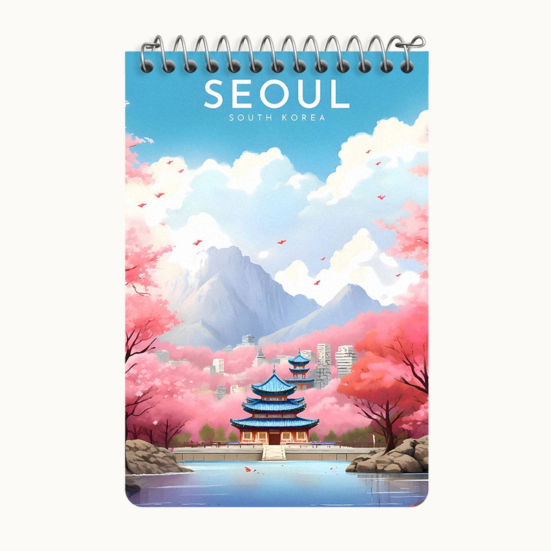 دفتر یادداشت 50 برگ خندالو طرح سئول (Seoul) کد F10442