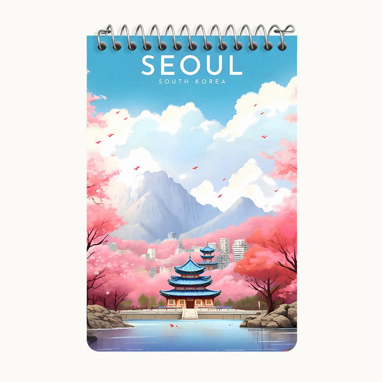 دفتر یادداشت 50 برگ خندالو طرح سئول (Seoul) کد F10442