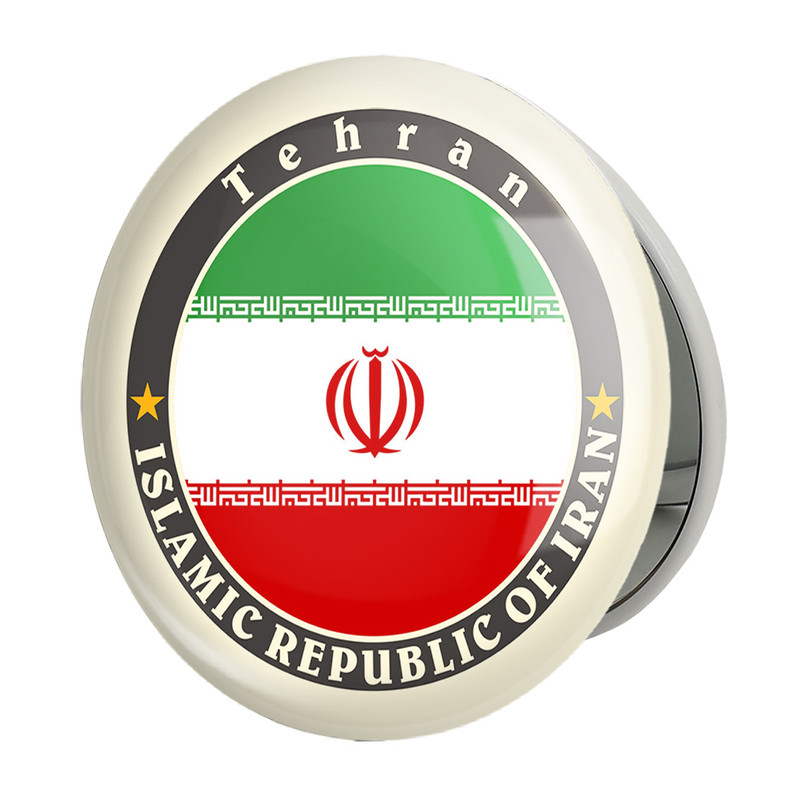 آینه جیبی خندالو طرح پرچم ایران مدل تاشو کد 23953