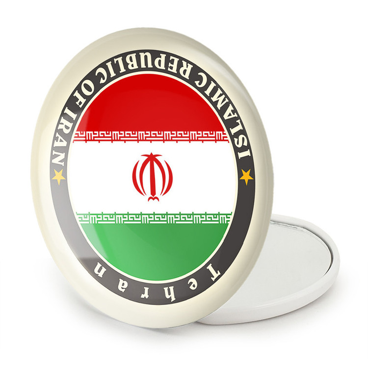 آینه جیبی خندالو طرح پرچم ایران مدل تاشو کد 23953