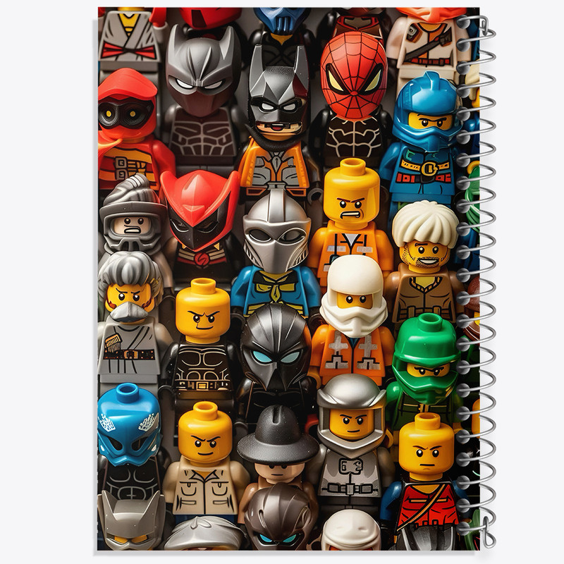 دفتر مشق 50 برگ خندالو طرح لگو (Lego) کد N2928