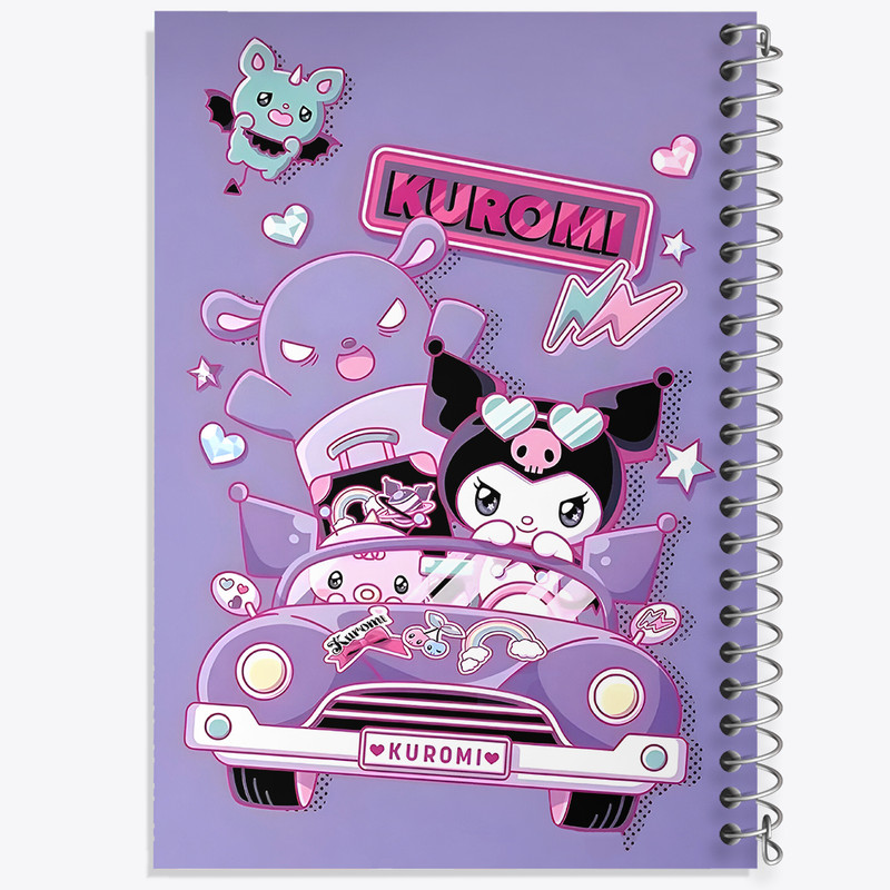 دفتر نقاشی 50 برگ خندالو طرح کرومی (Kuromi) کد N4197