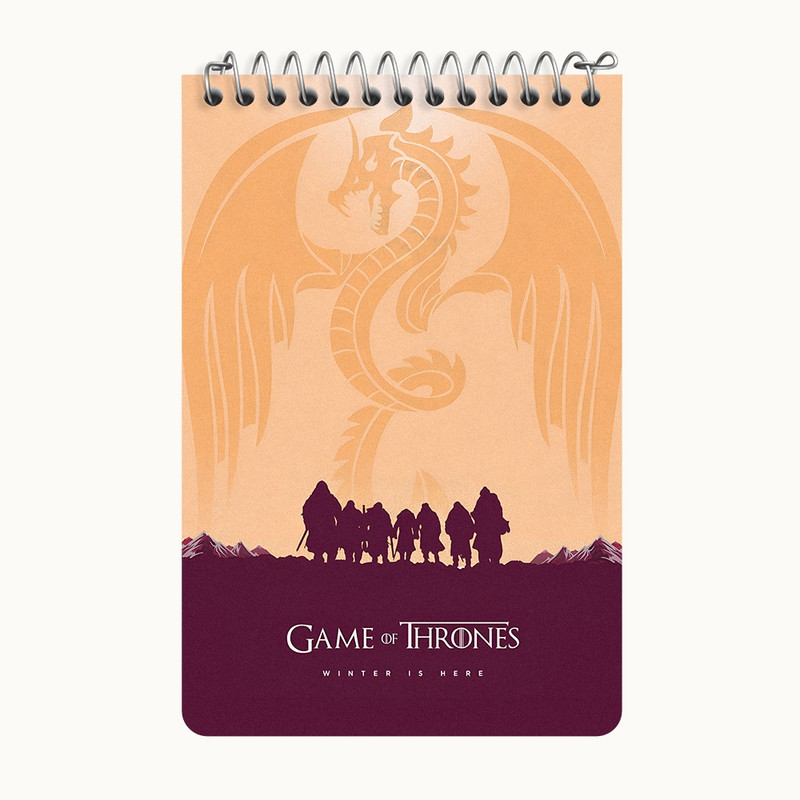 دفتر یادداشت 50 برگ خندالو طرح گیم اف ترونز (Game of Thrones) کد F11132