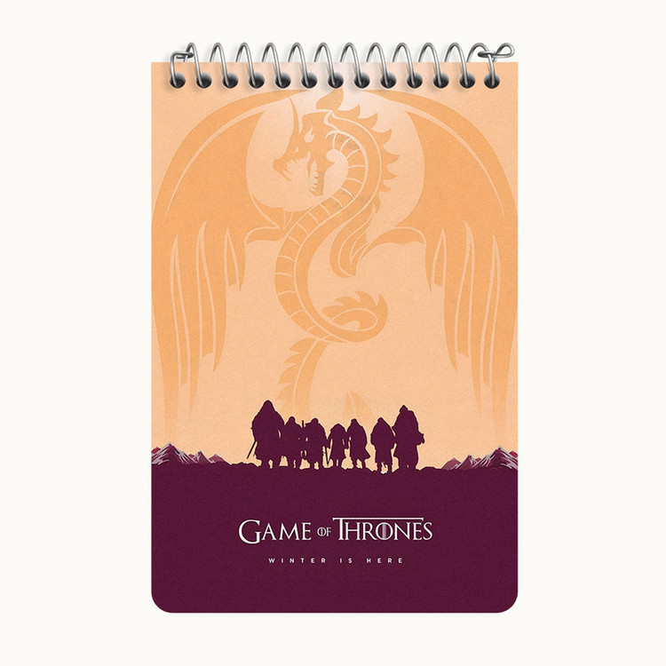 دفتر یادداشت 50 برگ خندالو طرح گیم اف ترونز (Game of Thrones) کد F11132