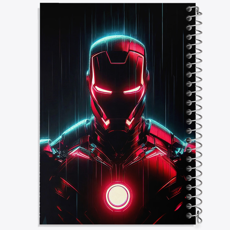 دفتر طراحی 50 برگ خندالو طرح مرد آهنی (Iron Man Marvel) کد N7922
