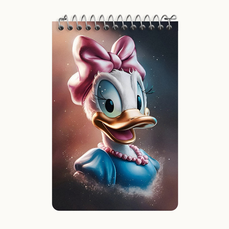 دفتر یادداشت 50 برگ خندالو طرح دیزی داک (Daisy Duck) کد F8560