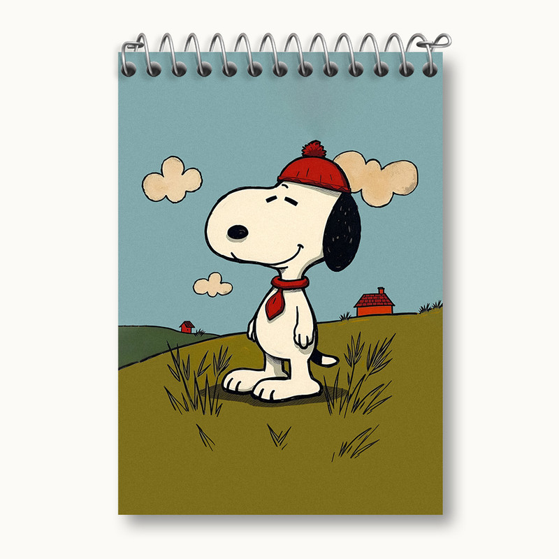 دفتر یادداشت 50 برگ خندالو طرح اسنوپی (Snoopy)  کد N3578