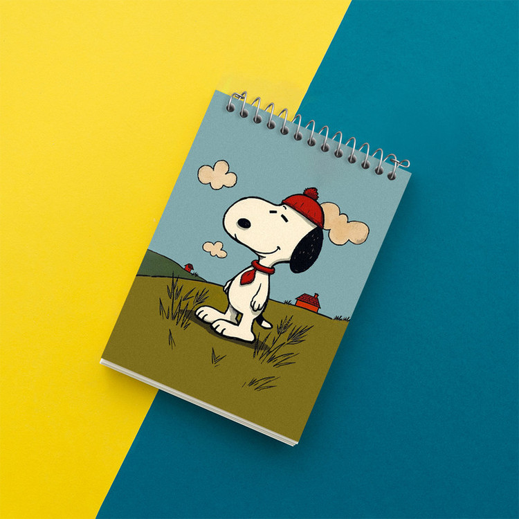 دفتر یادداشت 50 برگ خندالو طرح اسنوپی (Snoopy) کد N3578
