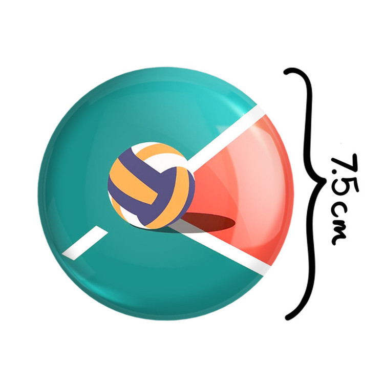 آینه جیبی خندالو طرح والیبال Volleyball مدل تاشو کد 26432