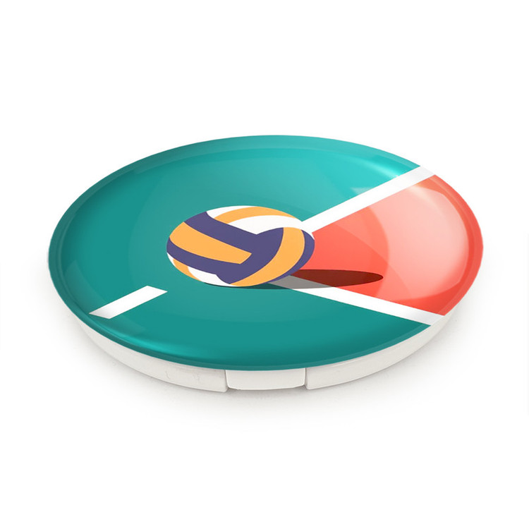 آینه جیبی خندالو طرح والیبال Volleyball مدل تاشو کد 26432