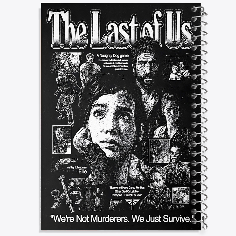 دفتر نقاشی 50 برگ خندالو طرح لست آف آس (The Last Of Us) کد F13502