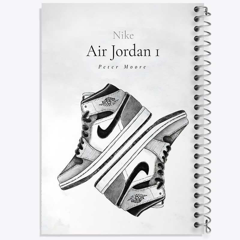 دفتر مشق 50 برگ خندالو طرح نایکی ایر جردن (Nike Air Jordan) کد N8310