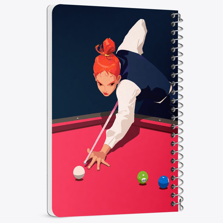 دفتر لیست خرید 50 برگ خندالو طرح بیلیارد Billiard کد 28118