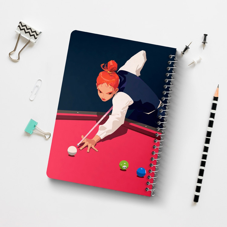 دفتر لیست خرید 50 برگ خندالو طرح بیلیارد Billiard کد 28118