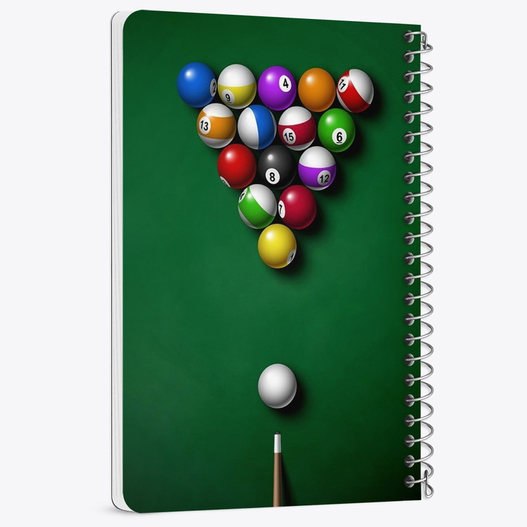 دفتر لیست خرید 50 برگ خندالو طرح بیلیارد Billiard کد 28108